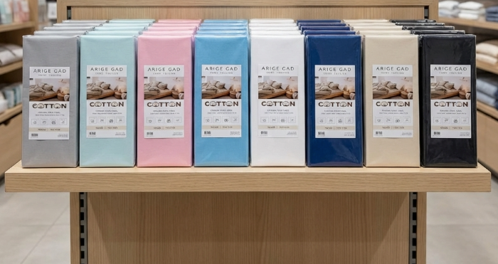 זוג ציפיות כותנה כחול - Ekko Cotton