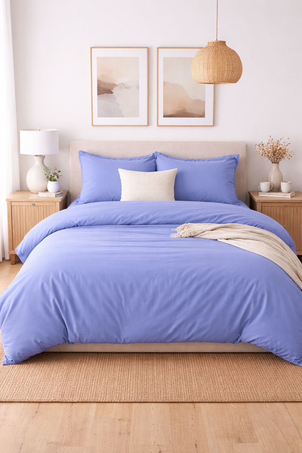 סט פרימיום במבוק - תכלת