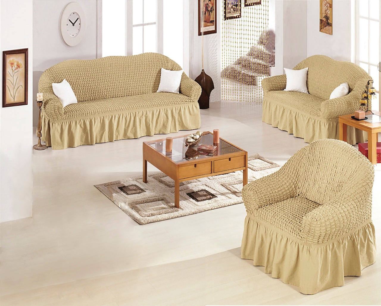 כיסוי לסלון וולאן 1+2+3 מושבים