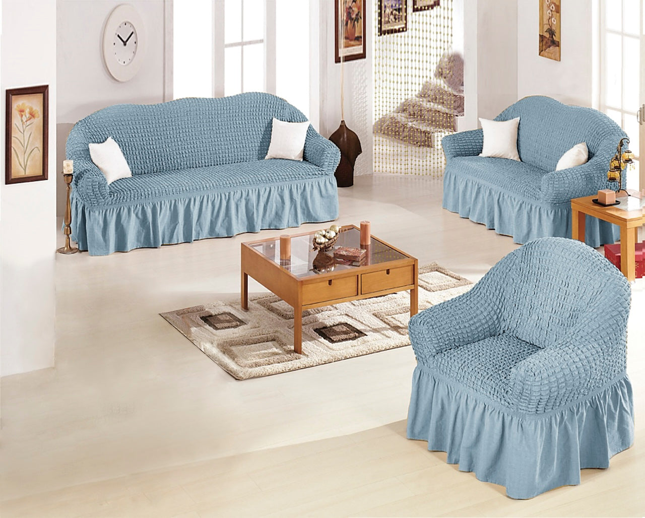 כיסוי לסלון וולאן 1+2+3 מושבים