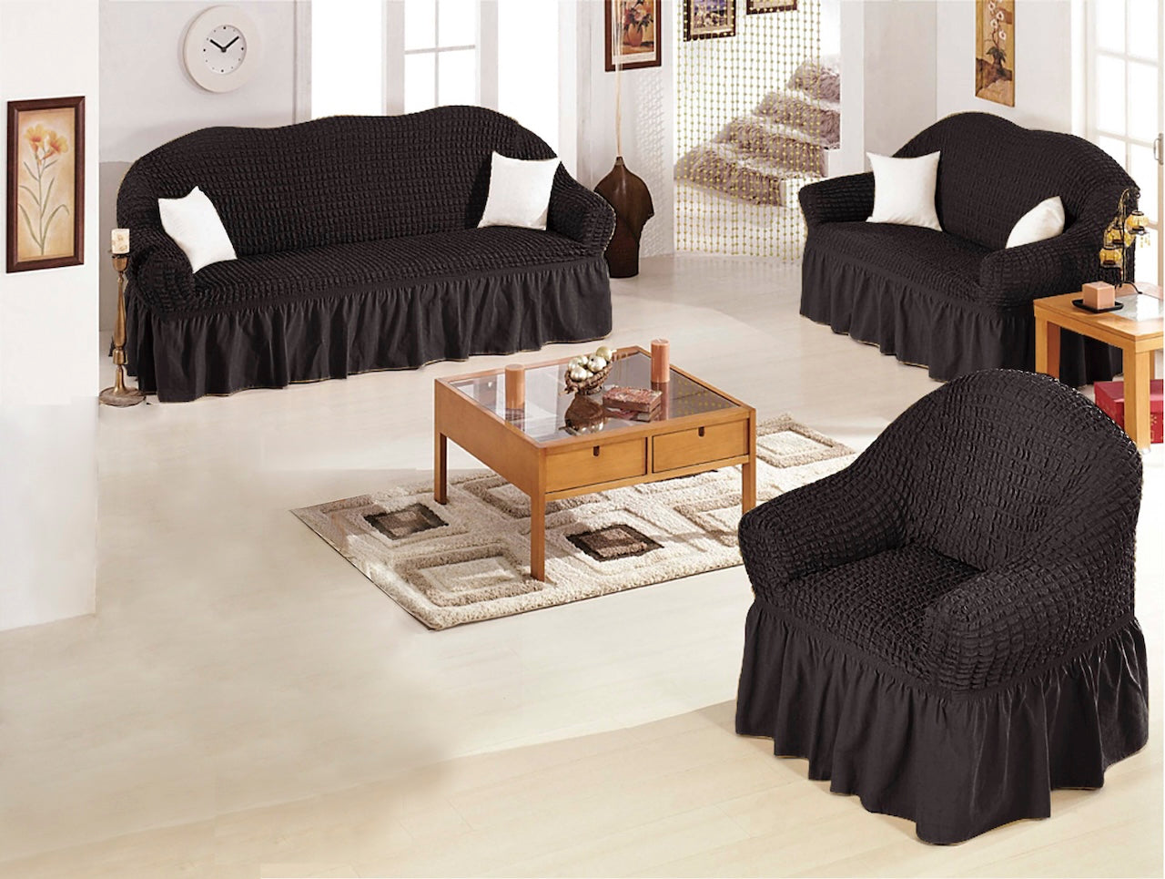 כיסוי לסלון וולאן 1+2+3 מושבים