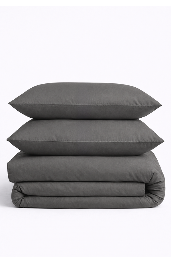 סט פרימיום במבוק - אפור כהה