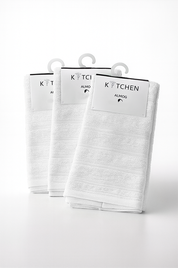 זוג מגבות מטבח אלמוג