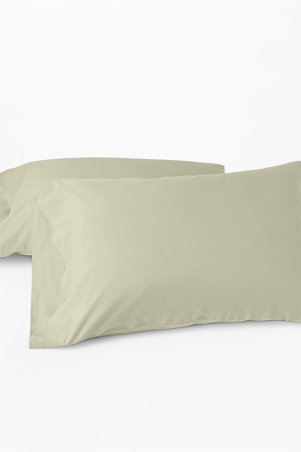 זוג ציפיות לכרית פרימיום סאטן 300 - Offwhite Camel