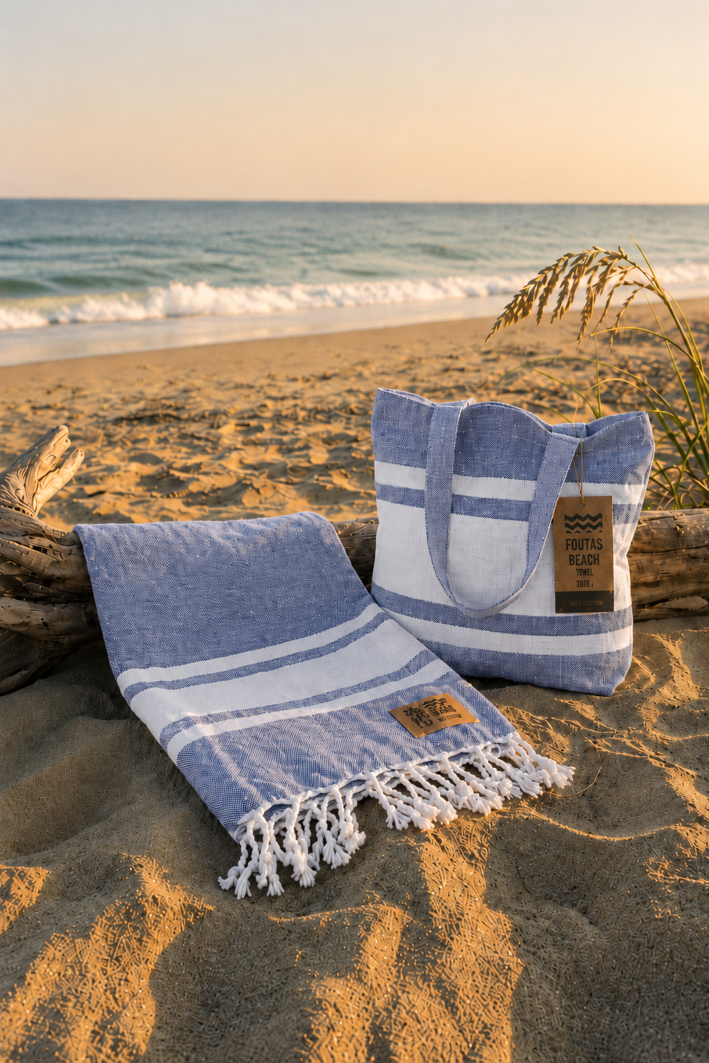מגבת חוף Fouta - כחול