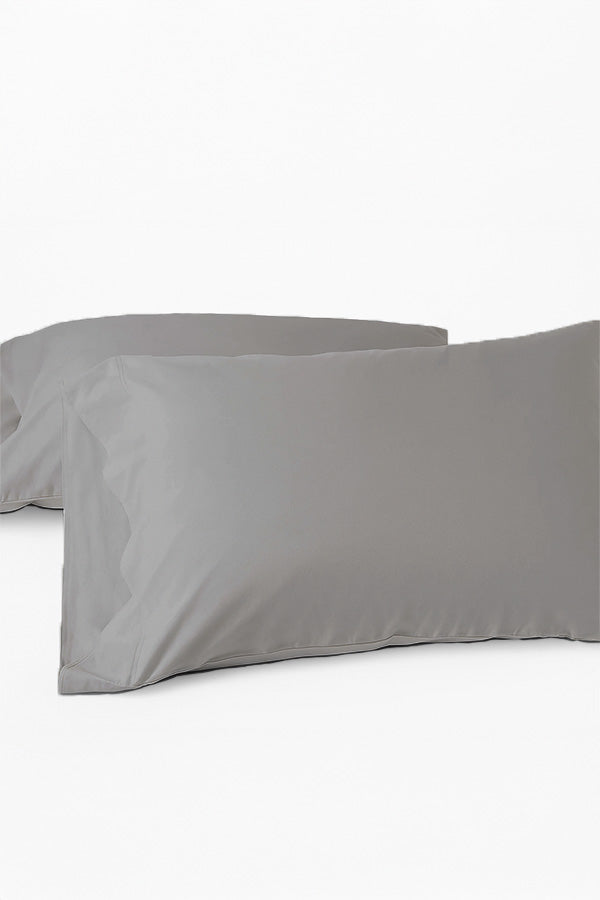 זוג ציפיות לכרית פרימיום סאטן 300 - Slate Gray