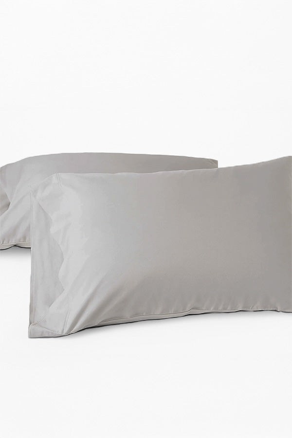 זוג ציפיות לכרית פרימיום סאטן 300 - Light Gray