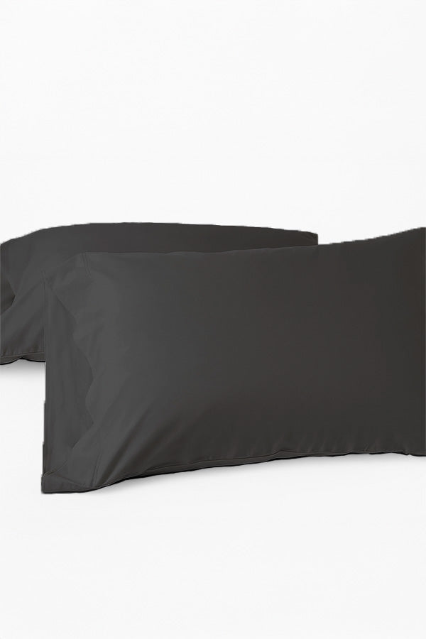 זוג ציפיות לכרית פרימיום סאטן 300 - Dark Gray