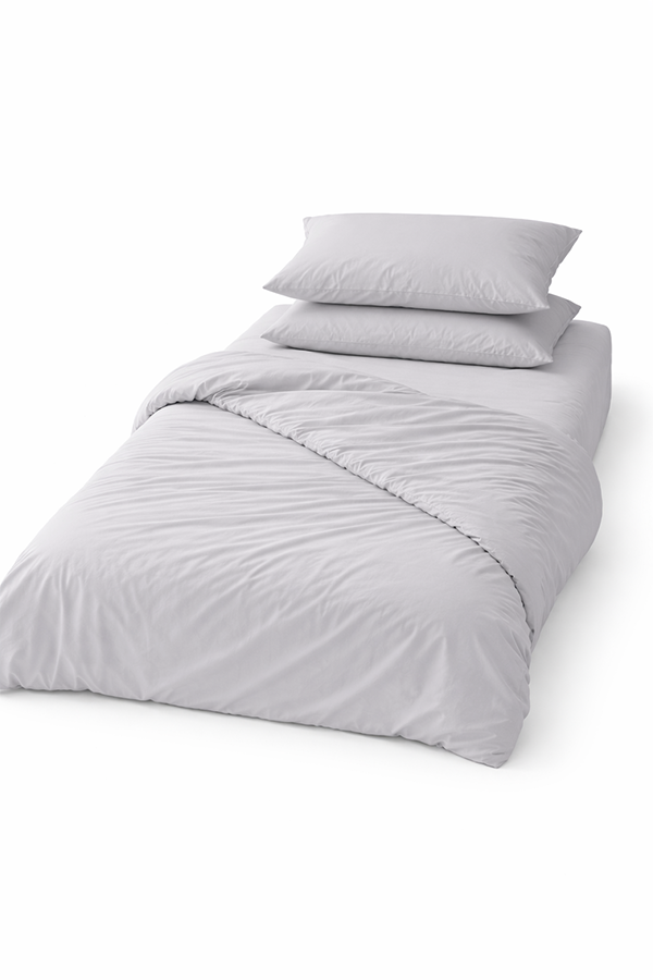 סט במבוק בייבי - אפור בהיר