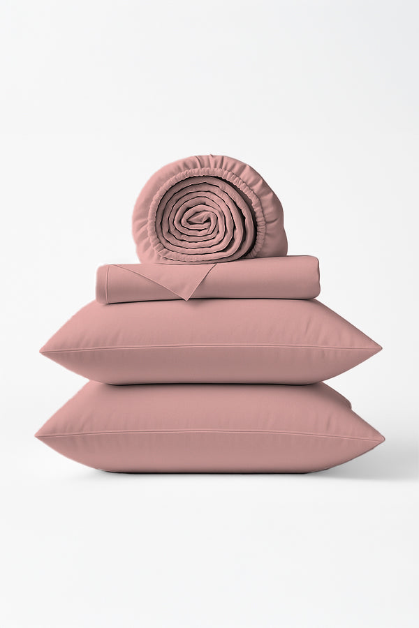 סט פרימיום סאטן 300 - Pink